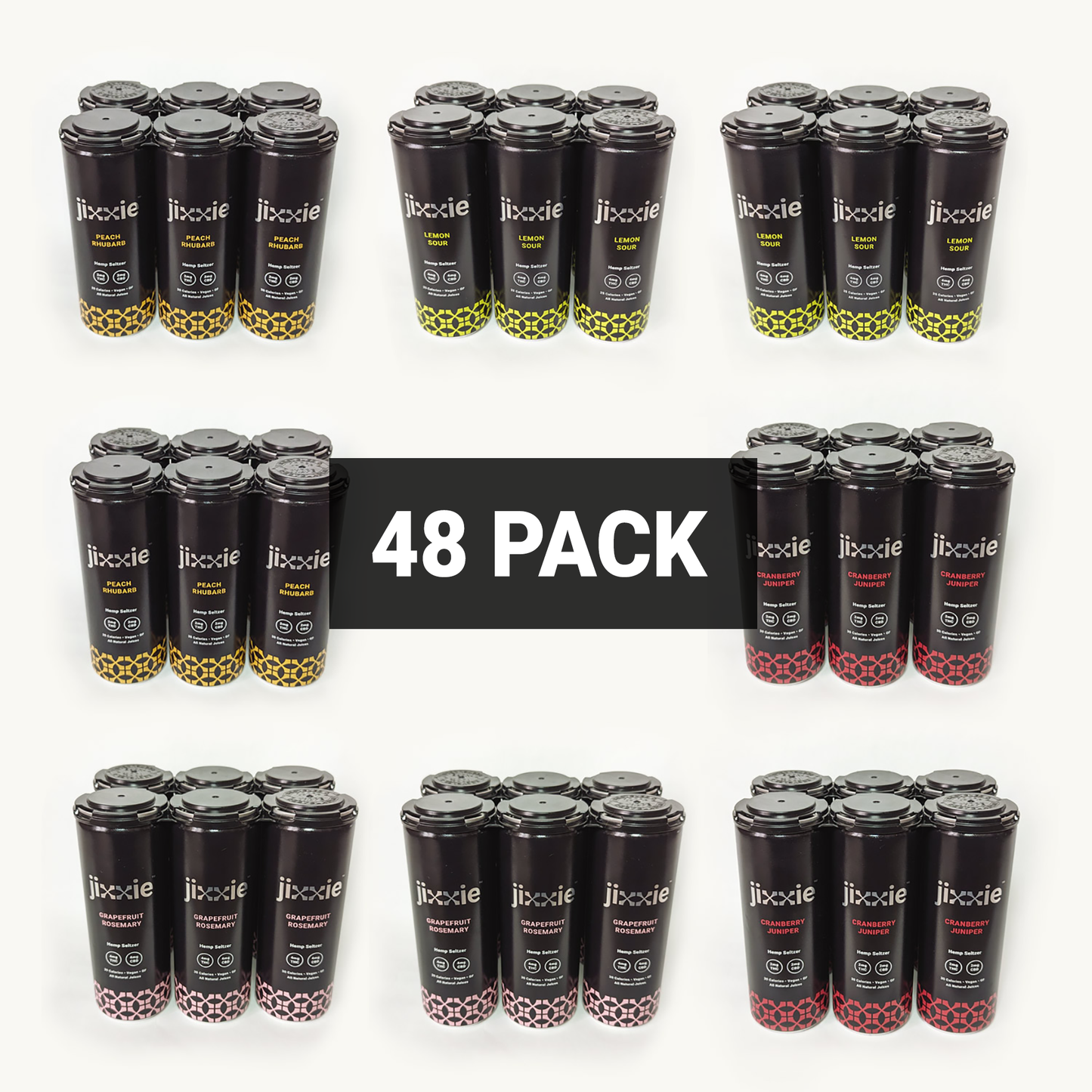 Mixed 2 Cases of THC & CBD Seltzers (2mg , 4mg)