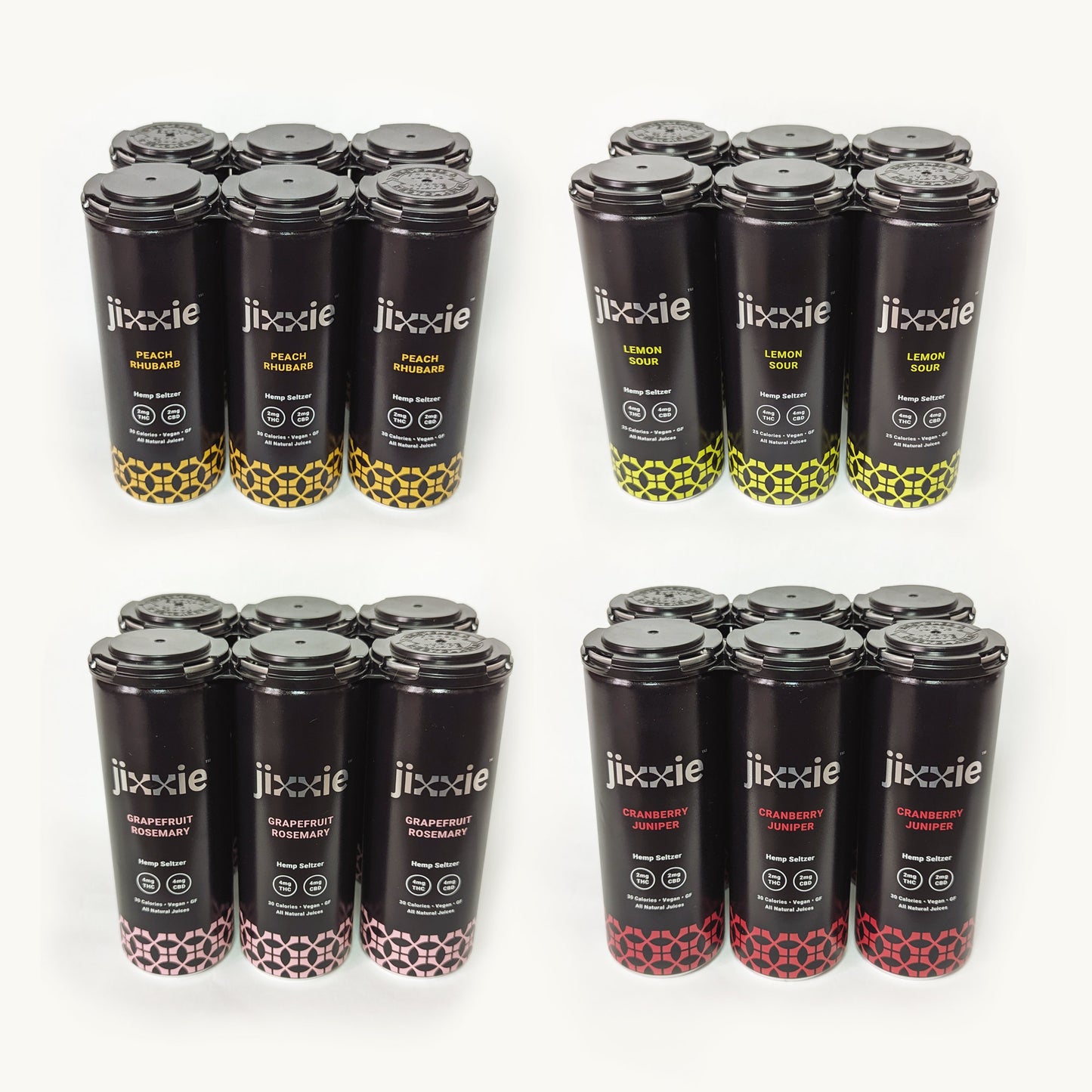 Mixed Case of THC & CBD Seltzers (2mg , 4mg)
