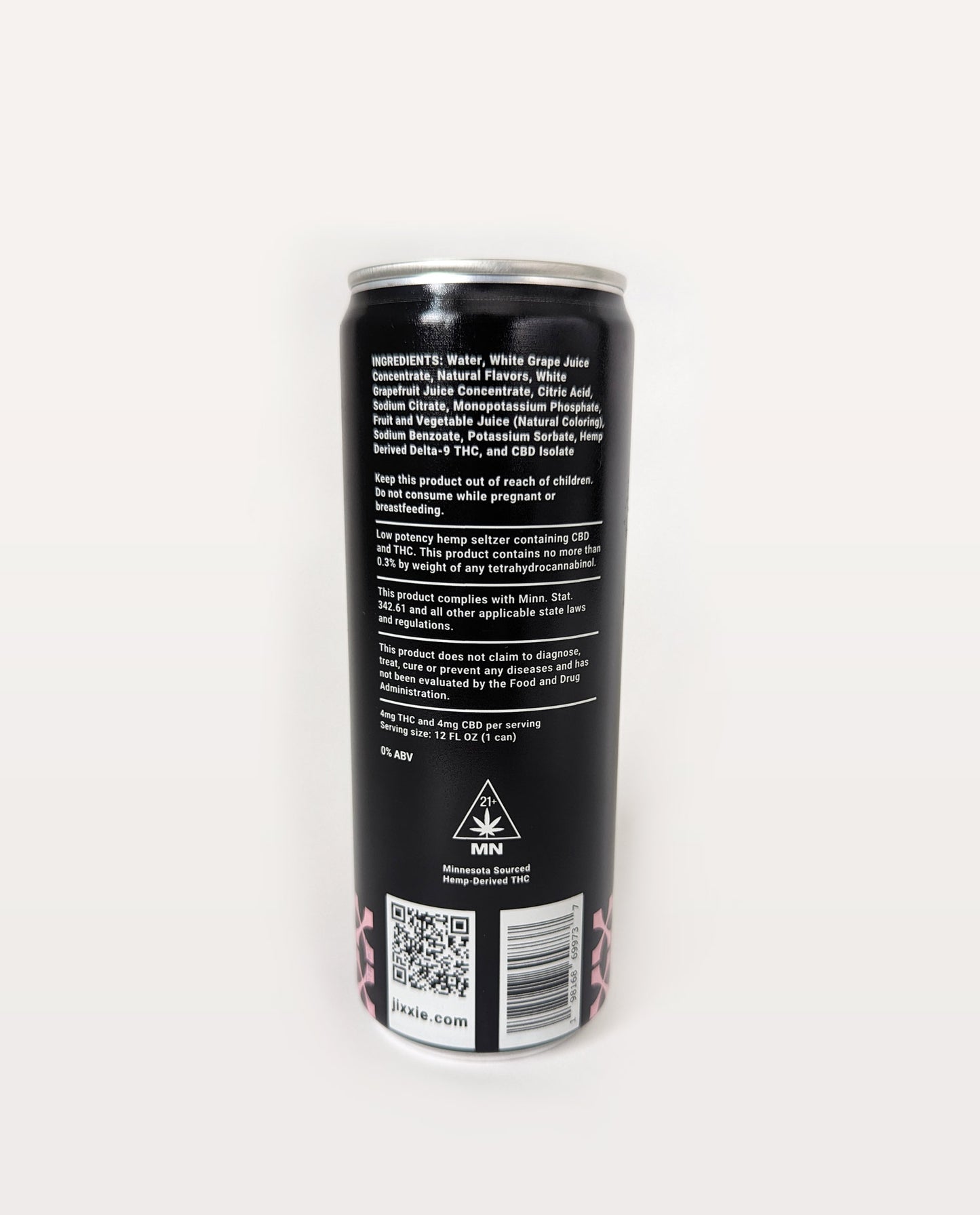 Grapefruit Rosemary Hemp Seltzer | 4mg THC & 4mg CBD | 6pk